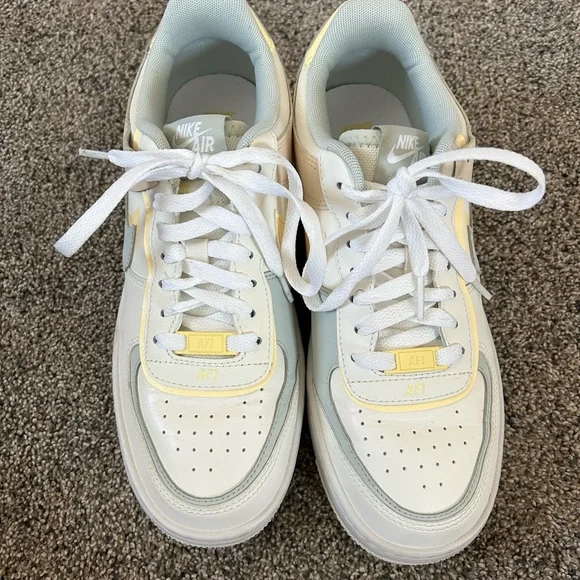 Nike Air Force 1 Sneakers - White and Yellow - Picture 2 of 6